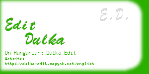 edit dulka business card